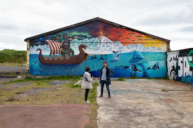 Wall murals of Hellissandur