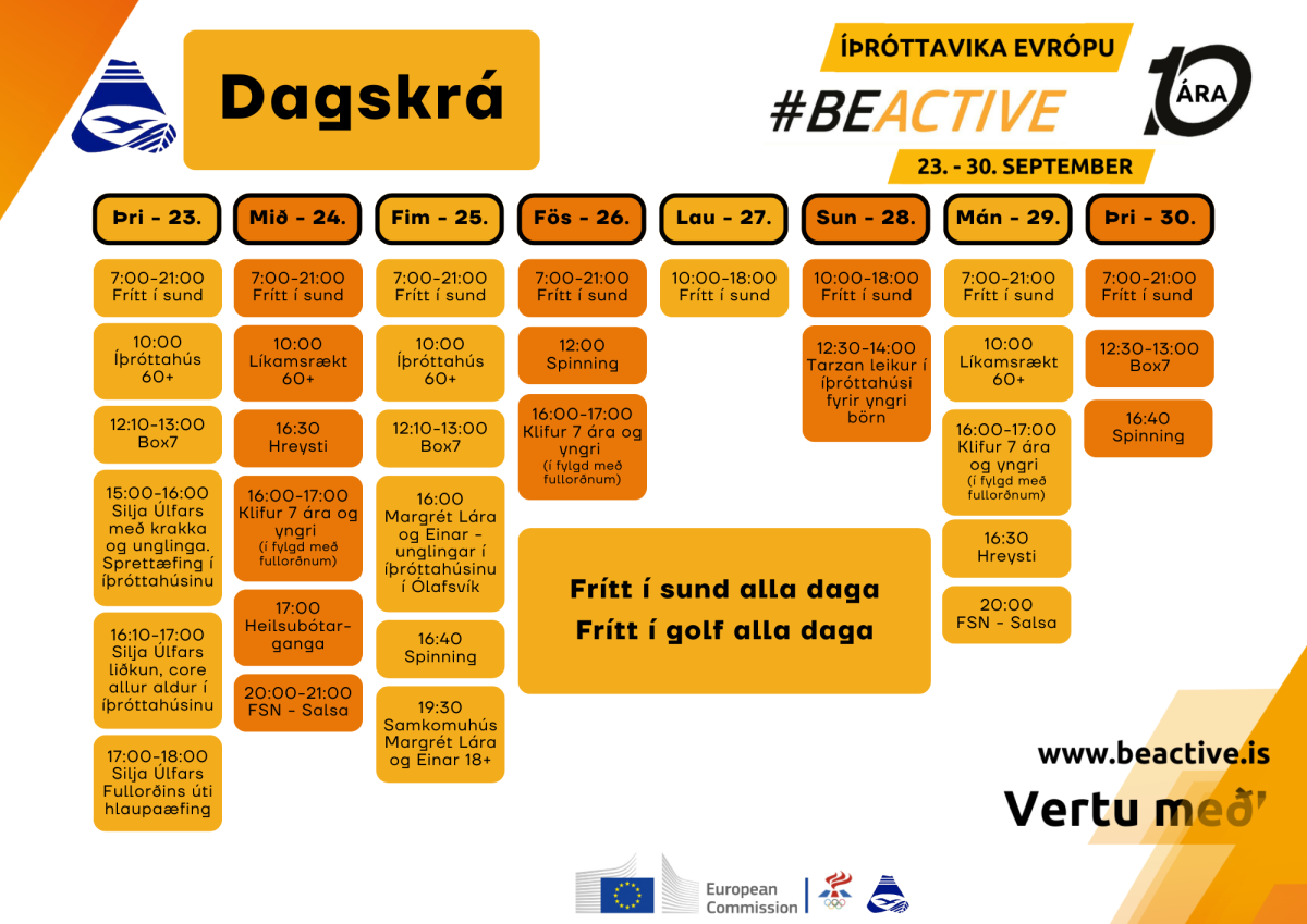 European Week of Sport in Grundarfjörður